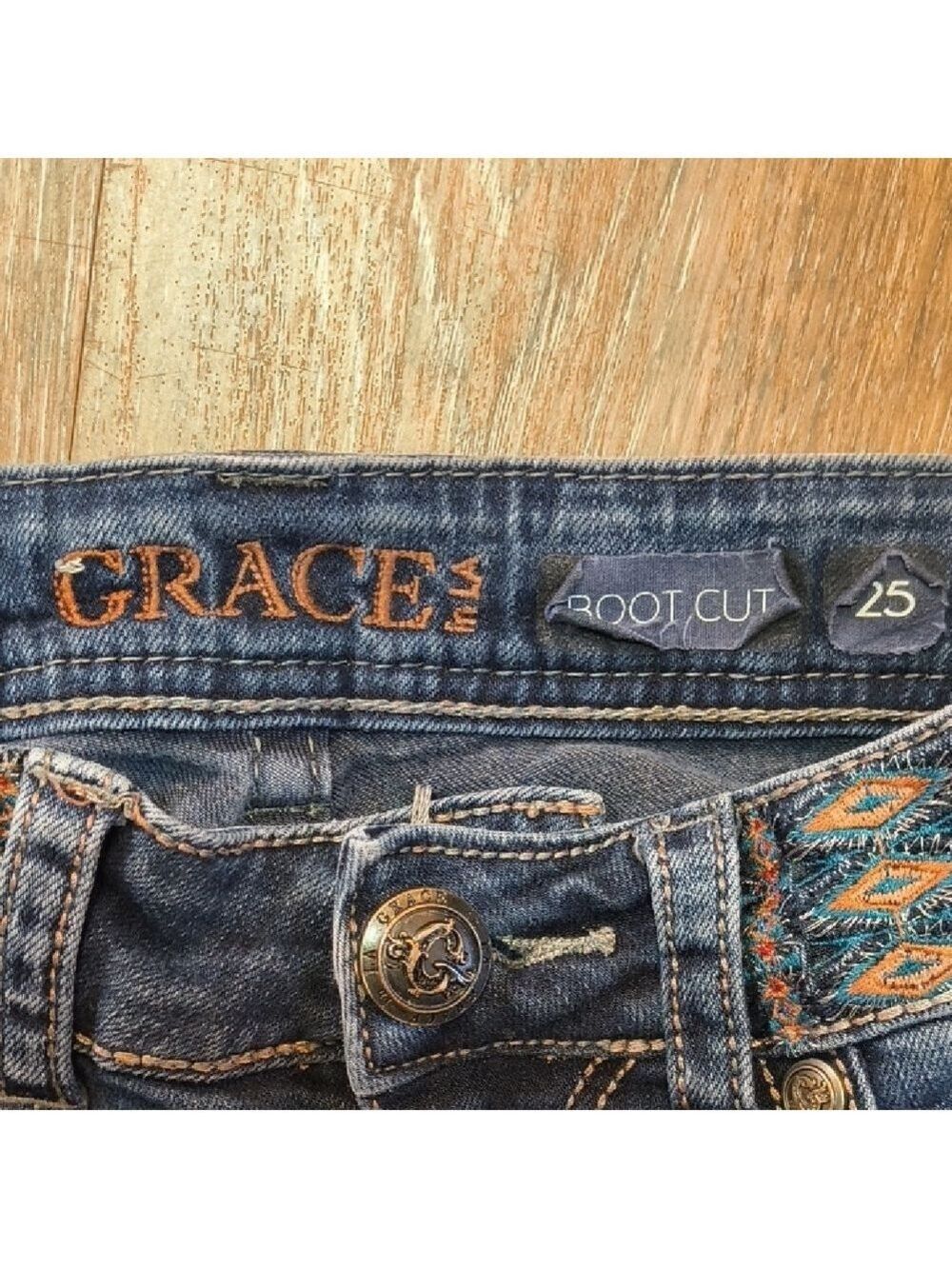Grace Midnight Blue Straight Leg Jeans - Picture 2 of 4